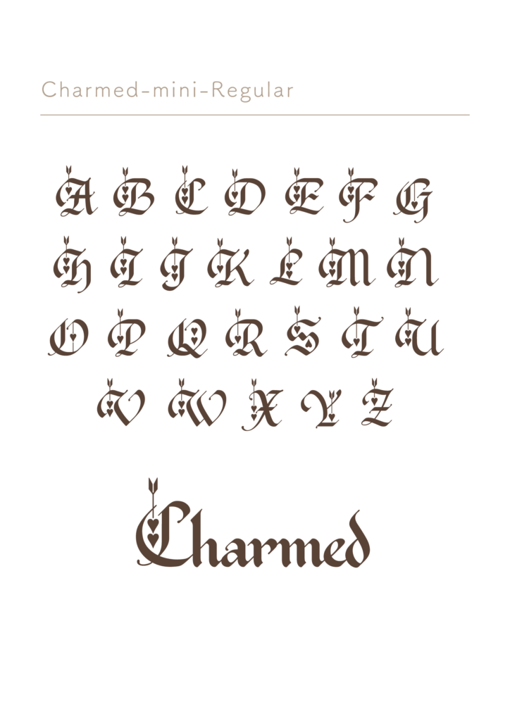 大文字基本形（charmed-mini-regular）
