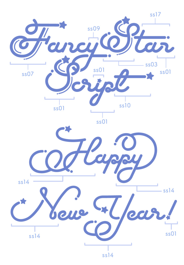 使用例01(Fancy Star Script)