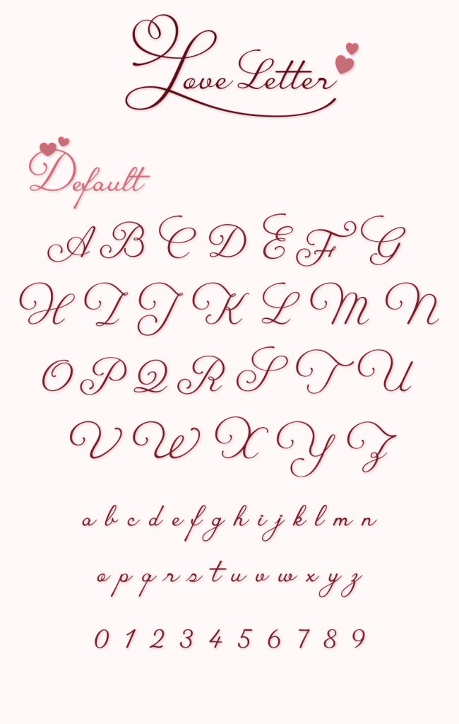 基本字形（Love Letter）