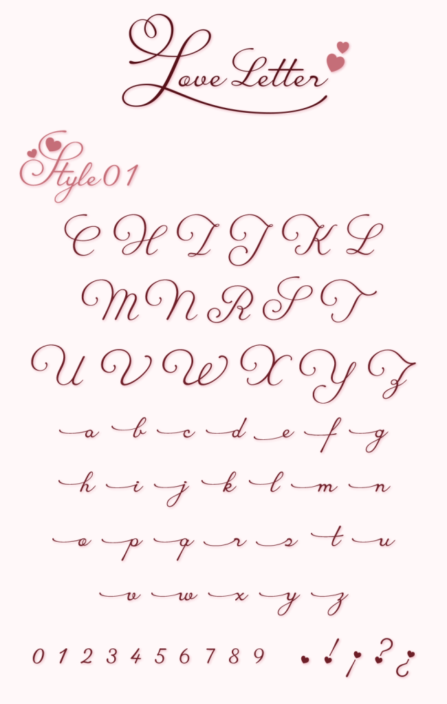 異体字ss01（Love Letter）