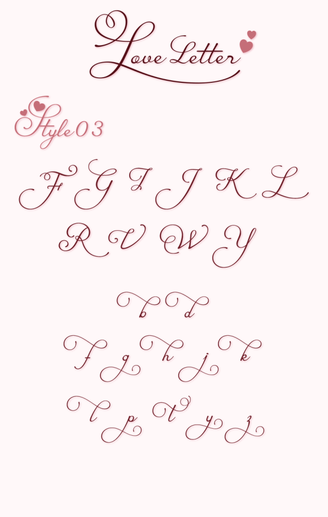 異体字ss03（Love Letter）