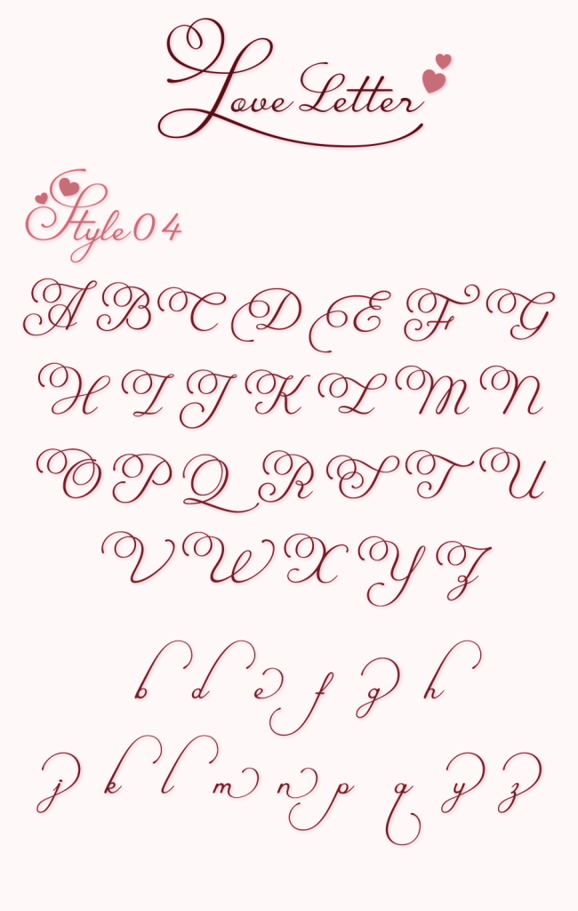 異体字ss04（Love Letter）