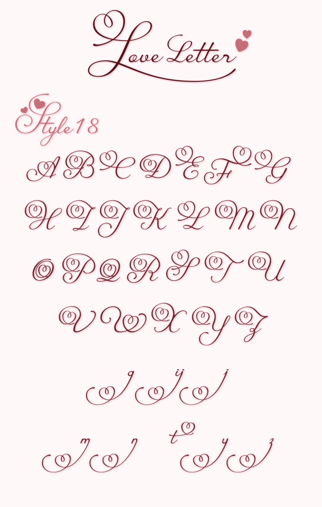 異体字ss18（Love Letter）