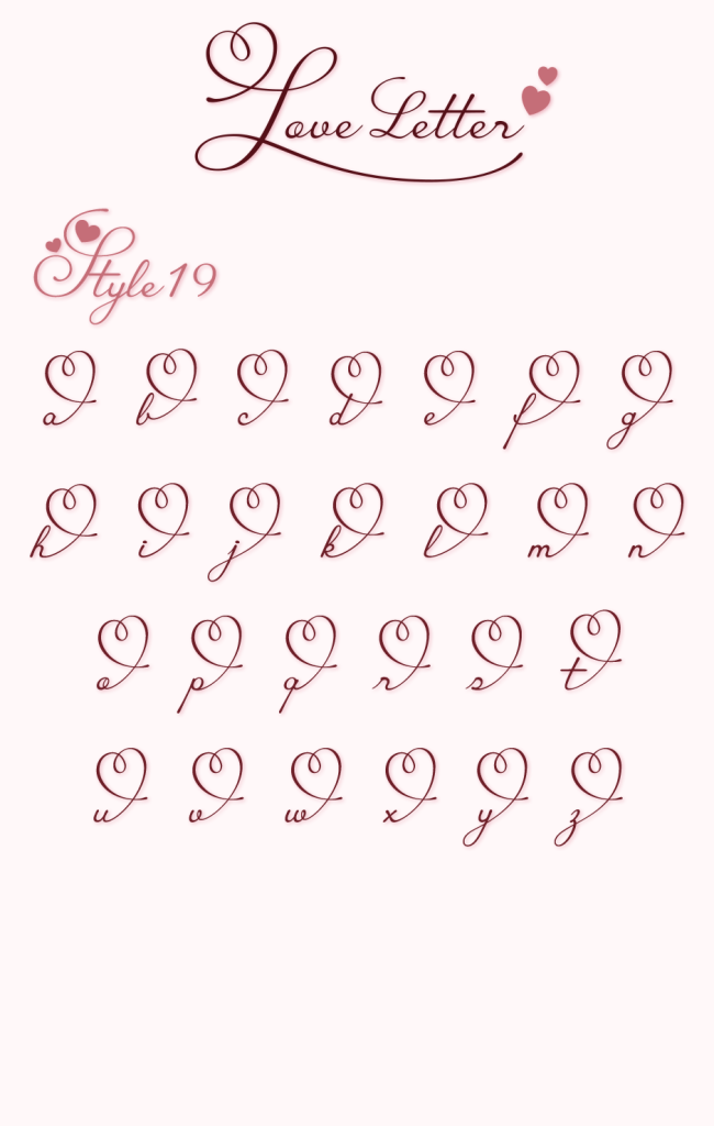 異体字ss19（Love Letter）