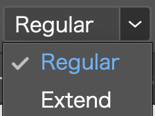 プルダウン（Regular - Extend）