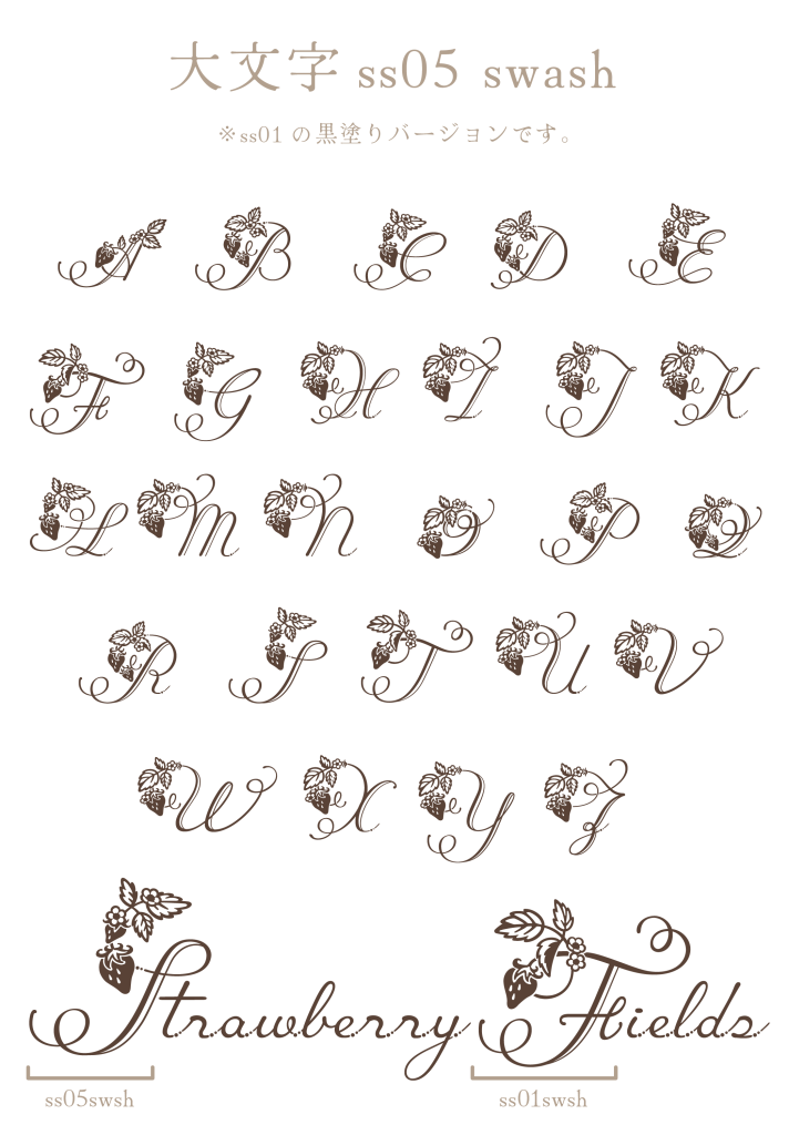 大文字ss05 swash（Strawberry Fields）