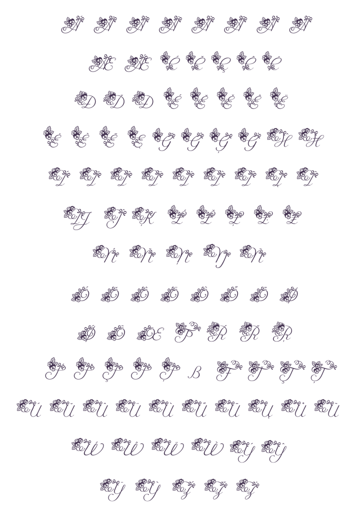 基本ラテン（Viola Script - mini）