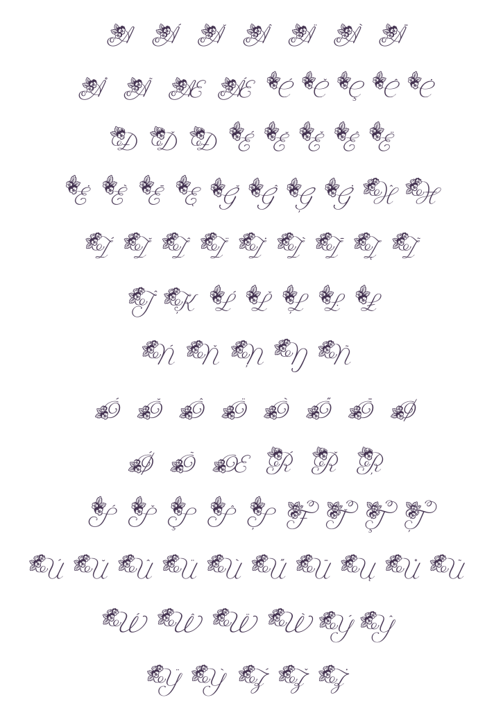 大文字ラテンss04（Viola Script - mini）