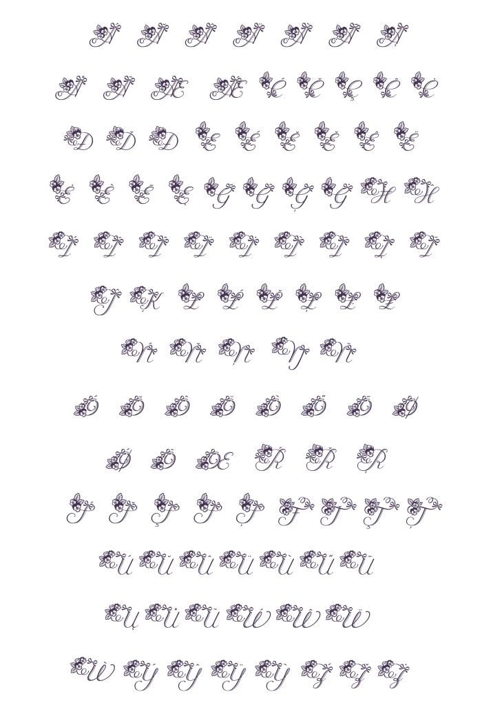 大文字ラテンss01（Viola Script）