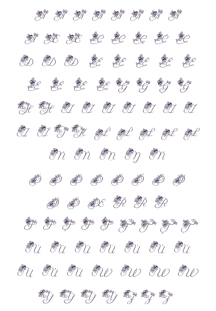 大文字ラテンss02（Viola Script）