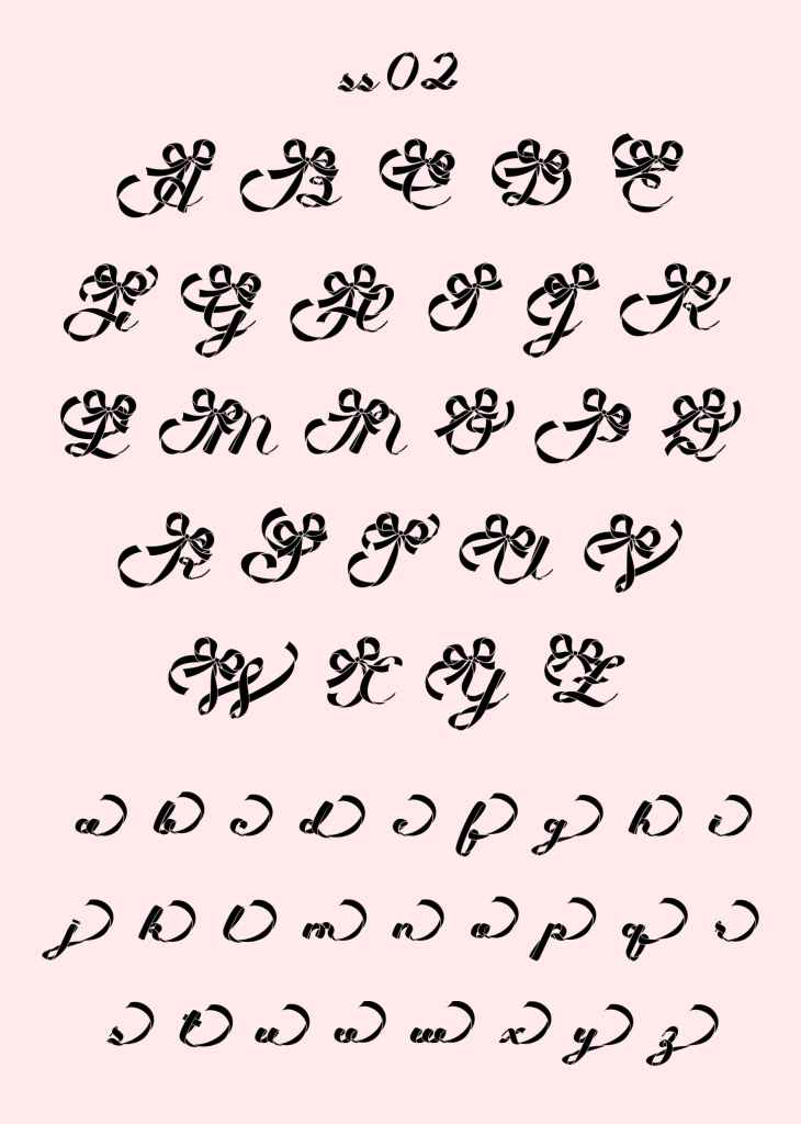 異体字ss02(Present Ribbon Script)