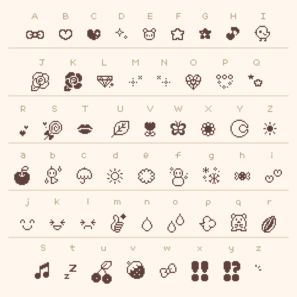 収録文字(Emoji Font)
